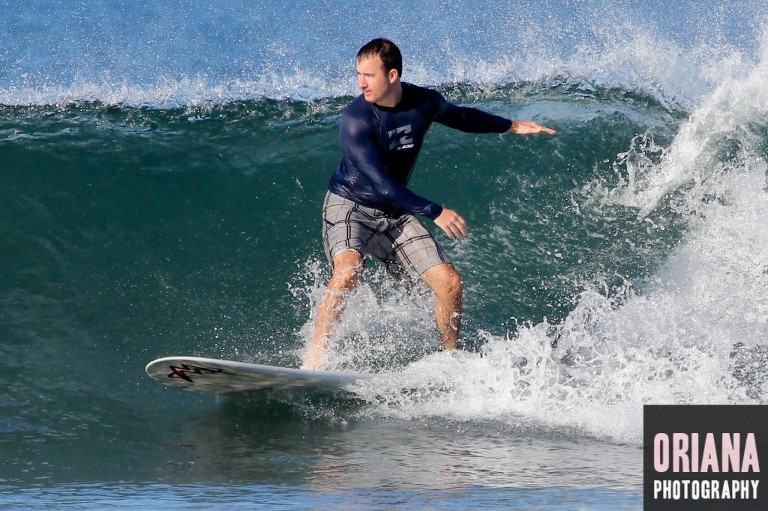 Surfer on Funboard_ Photo by Oriana