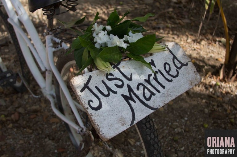 "Just Married Bike" Photo by Oriana