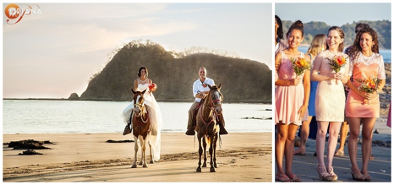 Arriving-on-Horses-Nosara-Wedding-Photography-Costa-Rica