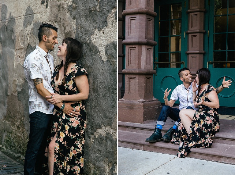 Downtown Charleston photography couples