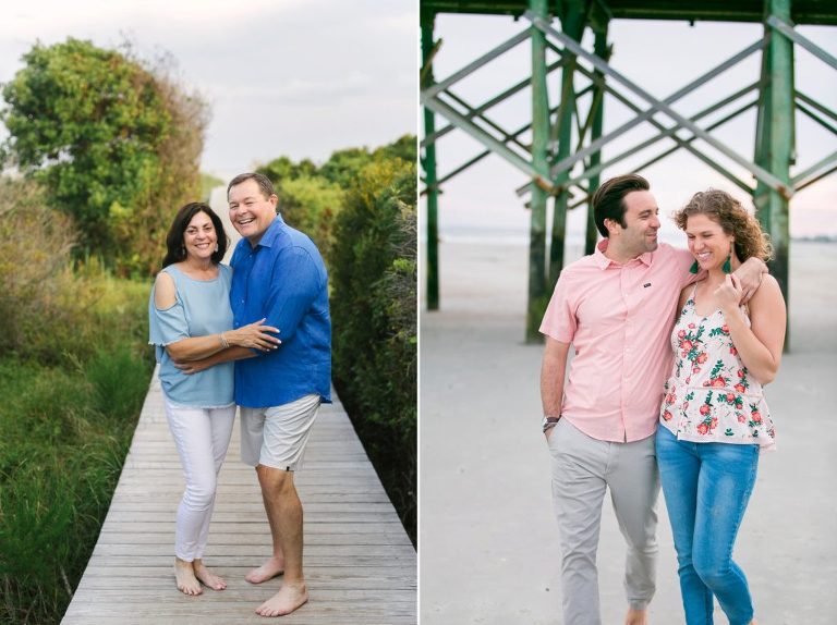 Charleston family photo spots on the beach